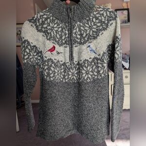 Northern Reflections Embellished Bird Half Zip